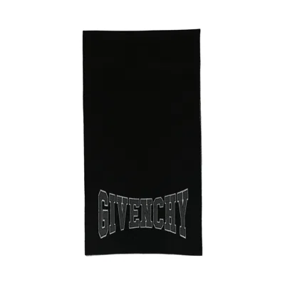 Pre-owned Givenchy Logo Stars Scarf 'black/grey' | Men's Size Onesize