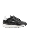 Givenchy Logo Strap Sneakers In Black