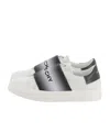 Givenchy Kids Leather Embroidered Logo Trainers In White