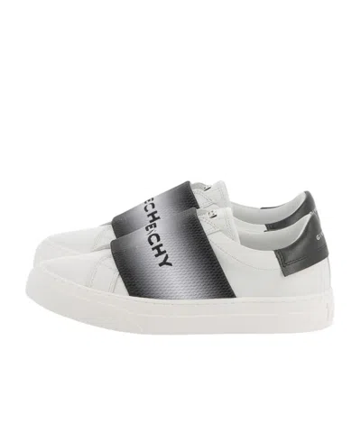 Givenchy Logo Strap Sneakers In White