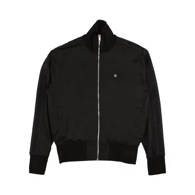 Pre-owned Givenchy Logo Stripe Zip Up Track Jacket 'black' | Men's Size M
