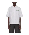Givenchy Logo Striped Shirt In Gray