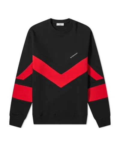 Givenchy Logo Striped Sweater In Black