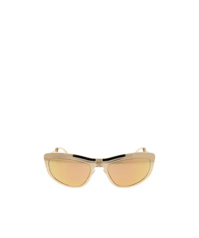 Givenchy Logo Sunglasses In Gold