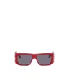 Givenchy Logo Sunglasses In Red