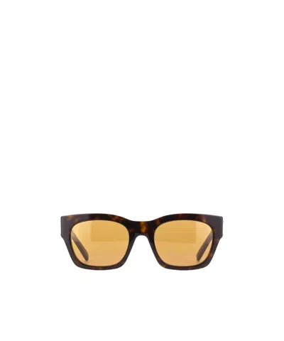 Givenchy Logo Sunglasses In Yellow