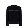 Givenchy Embellished-logo Wool Jumper In Black