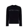 Givenchy Embellished-logo Wool Jumper In Black