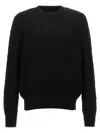 Givenchy Embroidered Logo Wool Sweater In Black