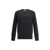 Givenchy Mens Black Logo-embroidered Crewneck Knitted Cotton Jumper Xl In Blue