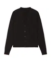 Givenchy Logo Sweater Cardigan In Black
