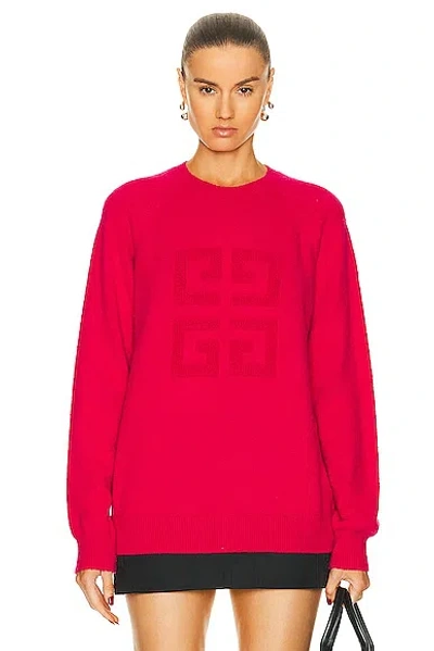Givenchy Logo Sweater In Cyclamen