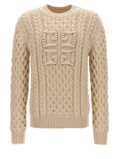 GIVENCHY LOGO SWEATER SWEATER, CARDIGANS BEIGE