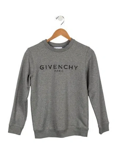 Pre-owned Givenchy Kids' Logo Sweatshirt In Grey