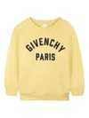 Givenchy Logo Sweatshirt In Yellow