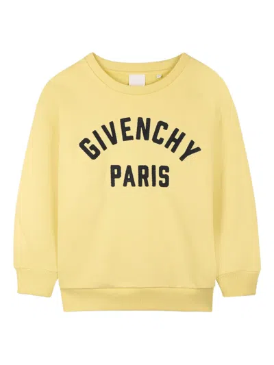 Givenchy Kids' Logo Sweatshirt In Yellow