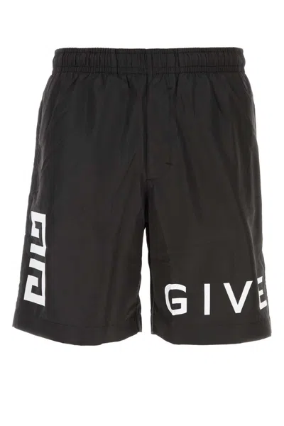 Givenchy Logo Swim Shorts In Black