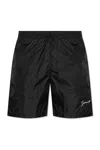 Givenchy Swim Shorts With Logo Signature In Black