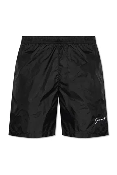 GIVENCHY LOGO-EMBROIDERED SWIM SHORTS