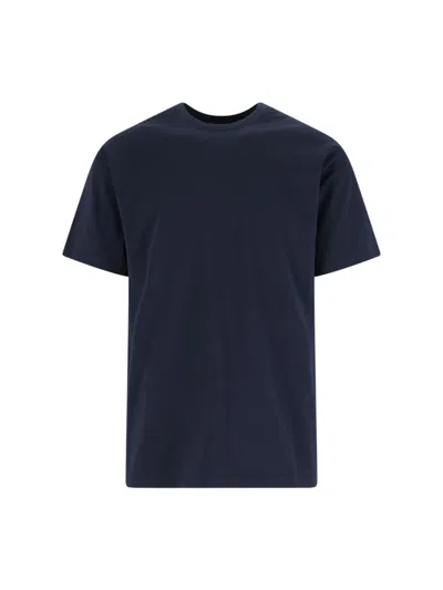 Givenchy Navy Cotton T-shirt With Bold White Logo Print In Blue
