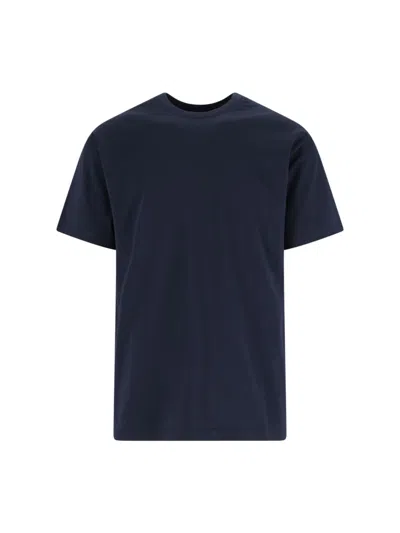 Givenchy Navy Cotton T-shirt With Bold White Logo Print In Blue