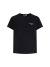 Givenchy Black Cotton Jersey Crewneck T-shirt In Black
