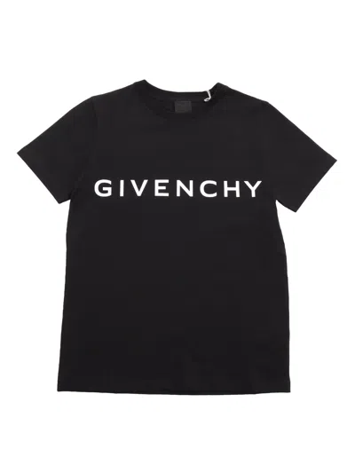 Givenchy Kids' Logo T-shirt In Black