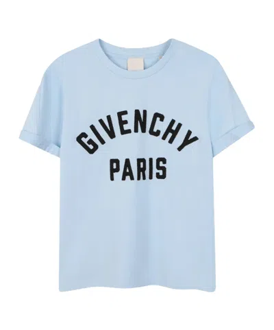 GIVENCHY GIVENCHY KIDS LOGO PRINTED CREWNECK T-SHIRT