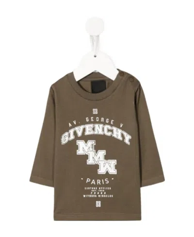 Givenchy Logo T-shirt In Brown