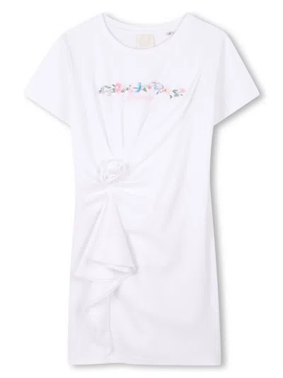 Givenchy Kids' Logo T-shirt Dress In White