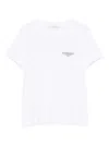 Givenchy White Crew Neck T-shirt With Logo On Front And Back In Cotton Woman In White