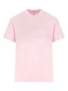 Givenchy Crew Neck Short Sleeve Straight Hem Top In Pink
