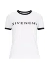 Givenchy Women Logo Print T-shirt In White