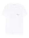 Givenchy White Crew Neck T-shirt With Logo On Front And Back In Cotton Woman In White