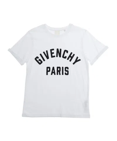 GIVENCHY GIVENCHY KIDS LOGO PRINTED CREWNECK T-SHIRT