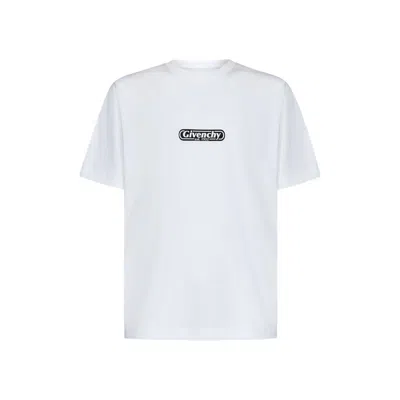Givenchy Logo印花棉t恤 In White