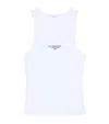 Givenchy Slim Tank Top With Logo Print In White