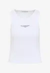 Givenchy Slim Tank Top With Logo Print In White