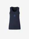 Givenchy Tank Top In Embossed Logo On The Front