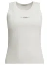 Givenchy White Stretch Cotton Tank Top In White