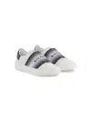 Givenchy Kids Leather Embroidered Logo Trainers In White