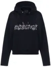 Givenchy 4g Logo Thistle Embroidered Hoodie In Black