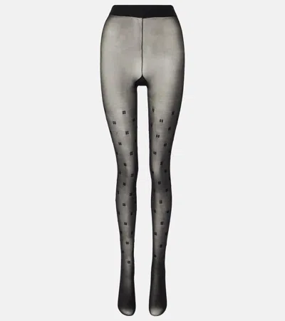 Givenchy 4g Tulle Tights In Black