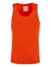 Givenchy Sleeveless Tank Top In Orange