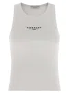 Givenchy Slim Tank Top With Logo Print In White