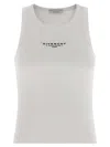 Givenchy Slim Tank Top With Logo Print In White
