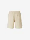 Givenchy 4g Motif Towel Effect Bermuda Shorts In Logo In Towel Effect