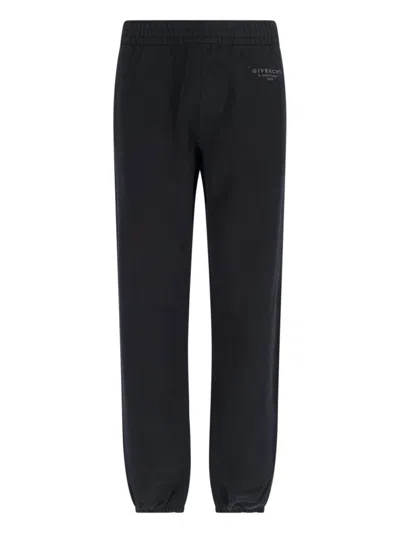 Givenchy Logo Track Pants In Black