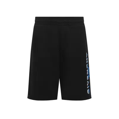Givenchy Logo Track Shorts Men In Black