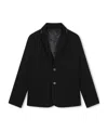 Givenchy Logo-trim Single-breasted Blazer In Black